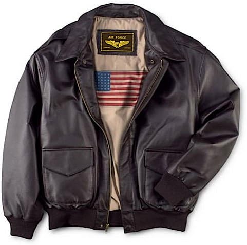 Landing Leathers Men's Air Force A-2 Flight Leather Bomber Jacket