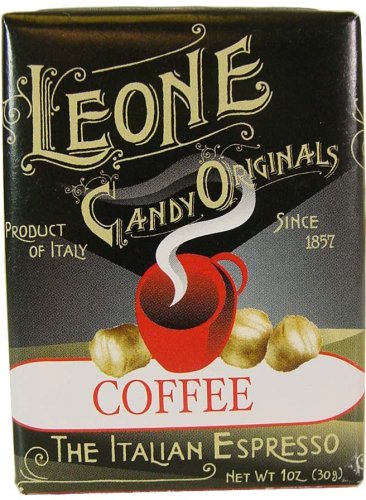 Coffee Italian Espresso Leone Italian Traditional Candy mints retro packaging, 30 g ~ 1 oz by Hard Candy