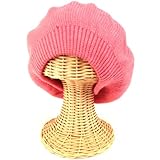 Kids 3-7 Girls Winter Beret Tam Slouchy Hat Cap Pink