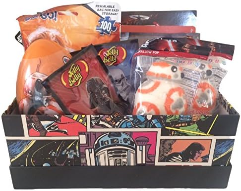 Star Wars Easter Gift Box 12 Pieces for Boys 5-10 Years Old (BB2 Cartoon Basket/Box) - Gift Basket Idea