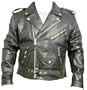 Mens Black Leather Motorcycle Jacket - Leatherbull(Free U.S. Shipping)