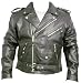 Mens Black Leather Motorcycle Jacket - Leatherbull(Free U.S. Shipping)