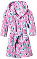 Hatley Little Girls' Fuzzy Fleece Robe - Butterflies