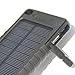 Integrated Outdoors Solar Charger 5000mah with Super Bright LED, Portable Charger Backup External Battery Power Pack USB Port Rain-Resistant and Dirt/Shockproof