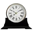 Traditional Wood Table Clock - Black