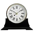 Traditional Wood Table Clock - Black