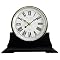 Traditional Wood Table Clock - Black
