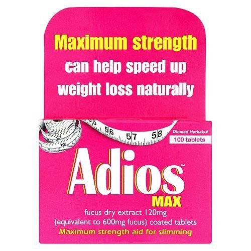 Adios Max Maximum Strength Weight Loss Tablets - 100 Tablets by Dendron Ltd