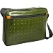 Leather Laptop Bag - Hunter Green Perforated(Black Heavy Gauge Ballistic Nylon Interior)