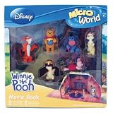 Disney Microworld Winnie The Pooh Moviebook With 6 Microworld Figures - Pooh, Tigger, Eeyore, Piglet, Rabbit And Owl