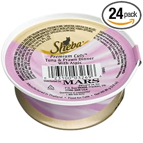 Sheba Premium Cuts Food for Cats, 2.8-Ounce Cans (Pack of 24)