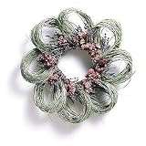 16 Bear Grass, Lavender and Wild Roses Wreath by