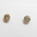 14K Natural Champagne Diamond Earrings