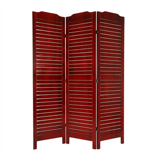 Classic Venetian Room Divider in Rosewood VENSHOJI-Rosewood-3_Panel Oriental Furniture 