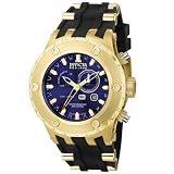 Invicta Men's 6212 Reserve Collection GMT 18k Gold-Plated Stainless Steel Black Rubber Watch