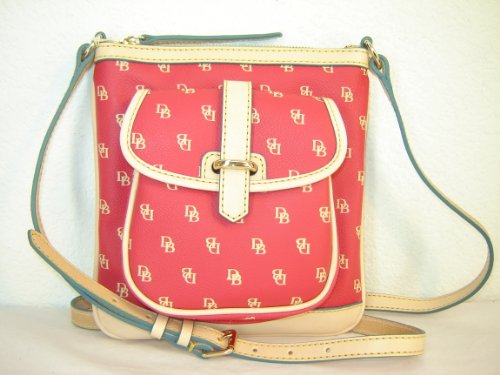 Dooney & Bourke Signature Crossbody Handbag Purse ~ Fuchsia In Color