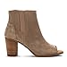 Toms Majorca Peep Toe Booties Stucco Suede Perforated Womens 8