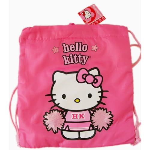 Sanrio's Hello Kitty Pink "Cheerleader" Drawstring Backpack