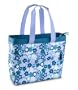 JanSport Utility Tote with Laptop Sleeve (Acapulco Blue Secret Flower)