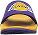 adidas Performance Men's Adilette La Lakers Sandals,Regal Purple/Gold/Regal Purple,12 M US