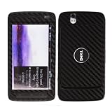 Skinomi TechSkin - Black Carbon Fiber Skin Protector Shield Full Body + Screen Protector for Dell Streak