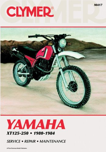 clymer yamaha xt125 250 80 84 service repair maintenance clymer motorcycle repair series