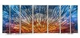 Surrise Modern Painting on Metal Wall Decor By Artist Ash Carl - Modern Wall Sculpture - Metal Home Decor - Contemporary Sculpture
