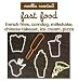 Stretchy Shapes Shaped Rubber Bands Bracelets 24Pack Fast Food