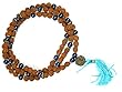 Guidance Mala Necklace- Rudraksha Lapis Lazuli Rudraksha Seeds Spiritual Religious Jewelry