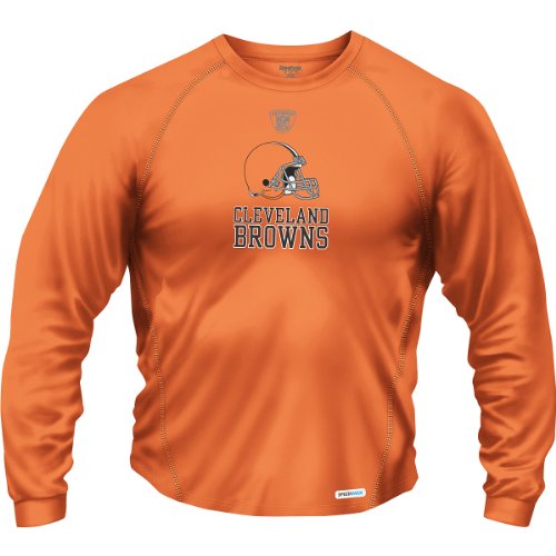 Reebok Cleveland Browns Sideline Authentic Long Sleeve Speedwick T-Shirt Small