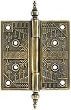 5 Solid Brass Steeple-Tip Hinge With Windsor Pattern