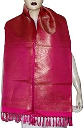 Scarves Brocade Silk Fashion Accessory 22 x 72 inches