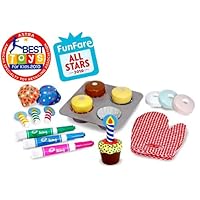 Melissa and Doug Girls Bake and Decorate Cupcake Set