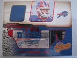 2002 Fleer Authentix Eric Moulds Bills GU Jersey Insert BV $10