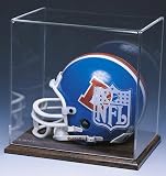NFL Mini Wood Finished Helmet Display Case