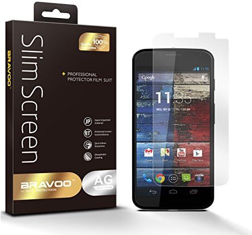BRAVOO [6-Pack] Screen Protector for Motorola Moto X [HD Anti Glare] Premium Anti Fingerprint & High Definition,Anti Scratch,Best Washable,Retail Packaging