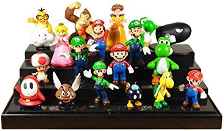 Just Model Super Mario Bros Figure Toy 18pcs Doll 1-3 Action Figure Free, Colorful