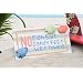 "NO FISH BAIT, SANDY FEET, WET TOWELS" BEACH SIGN 14" - BEACH DECOR