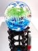 Murano Glass Vase Mouth Blown Art Emerald Huge Seaworld Dolphins Hand Sculpture K008u