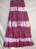 Long Pink & White ( Tie & Dye) Skirt