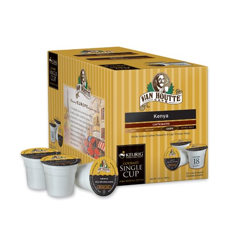 Keurig K-Cup Van Houtte Kenya Kilimadjaro, 18 pack.