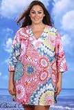 Beach Belle Sweetheart Plus Size Tunic Cover Up - Plus Size Swimwear Plus Size Swimsuit