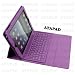 Purple Wireless Keyboard Pu Leather Case for Apple Ipad2 ATAPAD