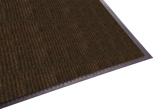 Guardian Golden Series Dual-Rib Indoor Wiper Floor Mat, Vinyl/Polypropylene, 3'x5', Chocolate