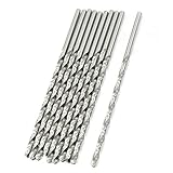 uxcell ツイストドリルビット　ツイストドリルアイアン　ドリルビット　電気ドリル　鋼　高速　10個 2.8mmシャンク径