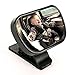 BOGZON Automotive Safety Back Seat Rear View Mirror, Multiple Baby Universal Car Blind Spot Mirror with Clip & Sucker, Easy to Watch Your Children in the Car, Black Color