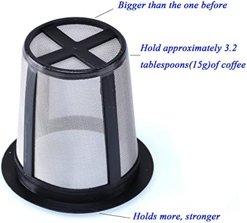 Lotus Petal SySrion-Cup, Upgrade Reusable Coffee Filter for Keurig,120% Bigger Coffee Filter, My K-Cup Style,Fits B30 B40 B50 B60 B70 K7 K75 Series, Gray