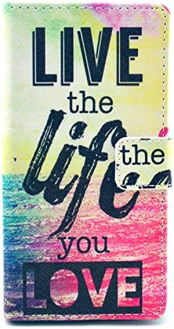 For Sony Xperia M2 Case,PU Leather Stand Wallet Flip Protective Skin Case Cover with Magnetic Closure for Sony Xperia M2 (XB-m2)