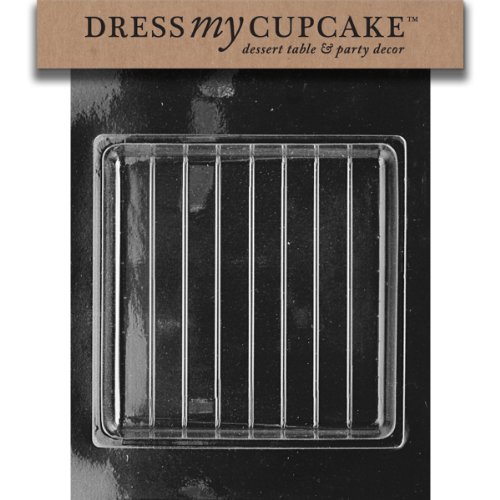 Dress My Cupcake DMCD302A Chocolate Candy Mold, 7-1/2-Inch Square  Pour Box-Bottom