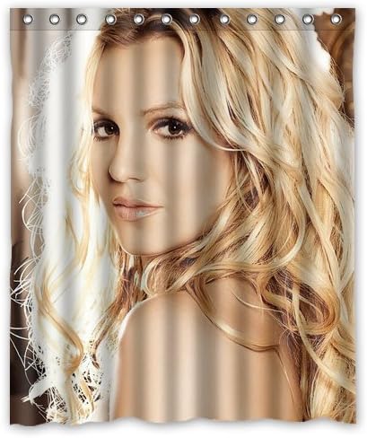 Britney Spears Custom Fabric Shower Curtain 60x72 Inch Bath Curtains